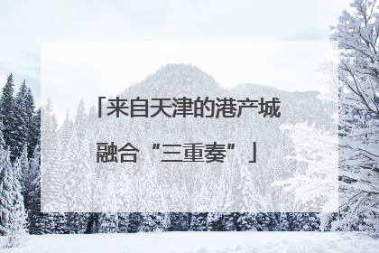 来自天津的港产城融合“三重奏”