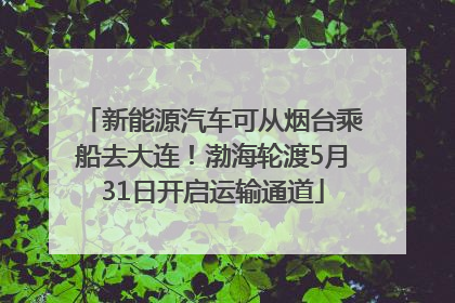 新能源汽车可从烟台乘船去大连！渤海轮渡5月31日开启运输通道