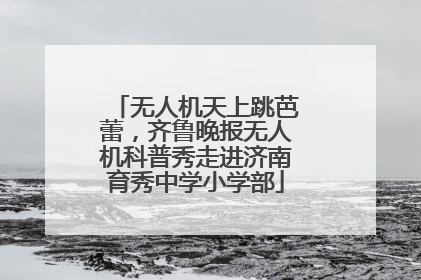 无人机天上跳芭蕾，齐鲁晚报无人机科普秀走进济南育秀中学小学部