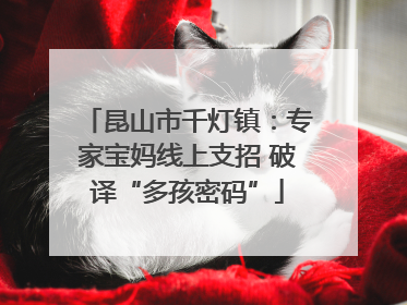 昆山市千灯镇：专家宝妈线上支招 破译“多孩密码”