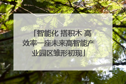 智能化 搭积木 高效率一座未来高智能产业园区雏形初现