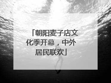 朝阳麦子店文化季开幕，中外居民联欢
