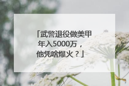 武警退役做美甲年入5000万，他凭啥爆火？