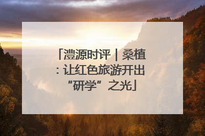 澧源时评｜桑植：让红色旅游开出“研学”之光