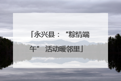 永兴县：“粽情端午” 活动暖邻里