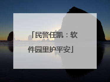 民警任凯：软件园里护平安