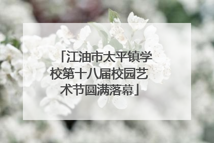 江油市太平镇学校第十八届校园艺术节圆满落幕