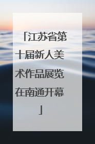 江苏省第十届新人美术作品展览在南通开幕