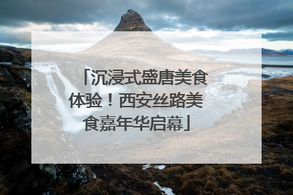 沉浸式盛唐美食体验！西安丝路美食嘉年华启幕