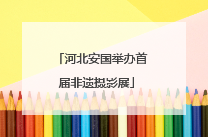 河北安国举办首届非遗摄影展