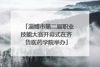 淄博市第二届职业技能大赛开幕式在齐鲁医药学院举办