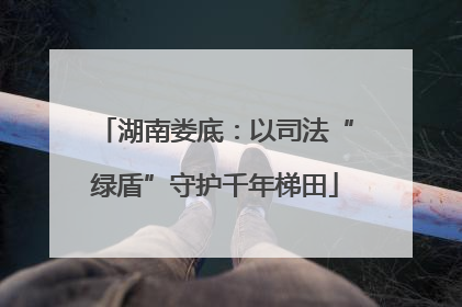 湖南娄底：以司法“绿盾”守护千年梯田