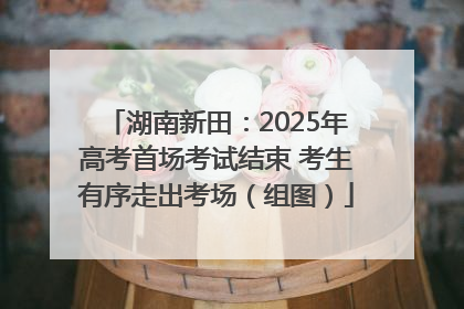 湖南新田：2025年高考首场考试结束 考生有序走出考场（组图）