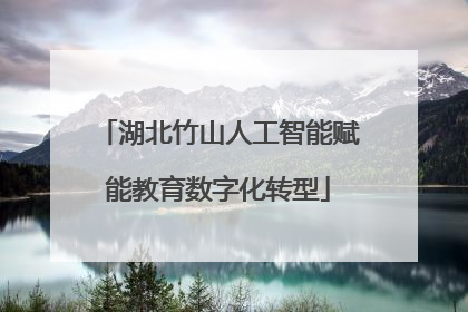 湖北竹山人工智能赋能教育数字化转型