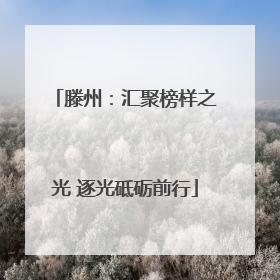 滕州：汇聚榜样之光 逐光砥砺前行