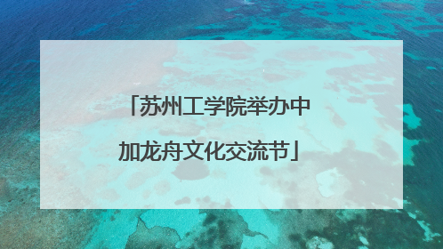 苏州工学院举办中加龙舟文化交流节