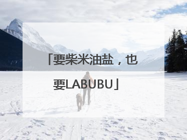 要柴米油盐，也要LABUBU
