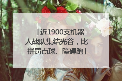 近1900支机器人战队集结光谷，比拼罚点球、障碍跑