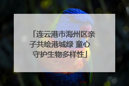 连云港市海州区亲子共绘港城绿 童心守护生物多样性