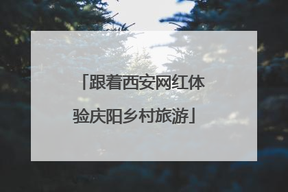 跟着西安网红体验庆阳乡村旅游