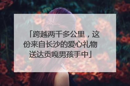 跨越两千多公里，这份来自长沙的爱心礼物送达贡嘎男孩手中