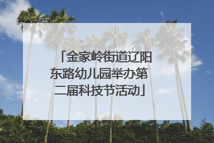 金家岭街道辽阳东路幼儿园举办第二届科技节活动