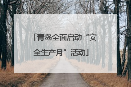 青岛全面启动“安全生产月”活动