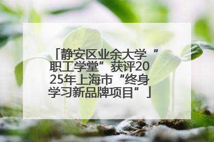 静安区业余大学“职工学堂”获评2025年上海市“终身学习新品牌项目”