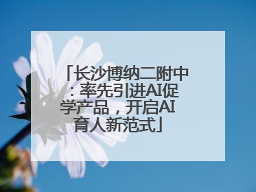 长沙博纳二附中：率先引进AI促学产品，开启AI育人新范式