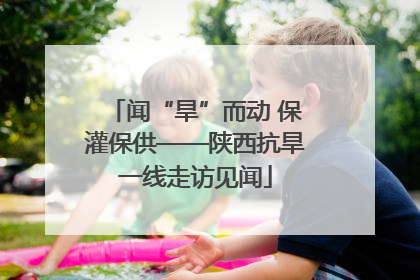闻“旱”而动 保灌保供——陕西抗旱一线走访见闻