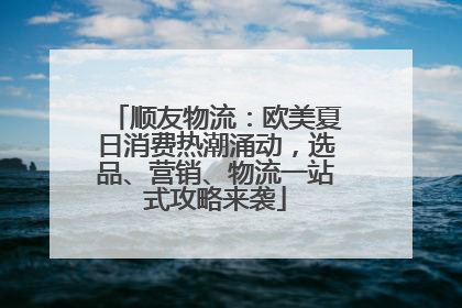 顺友物流：欧美夏日消费热潮涌动，选品、营销、物流一站式攻略来袭