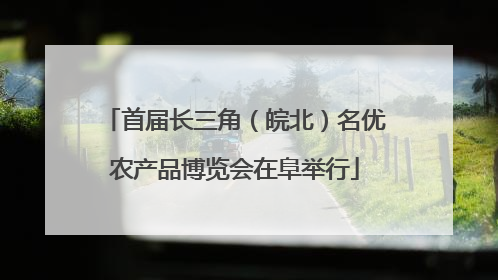 首届长三角（皖北）名优农产品博览会在阜举行