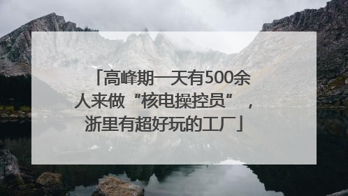 高峰期一天有500余人来做“核电操控员”，浙里有超好玩的工厂