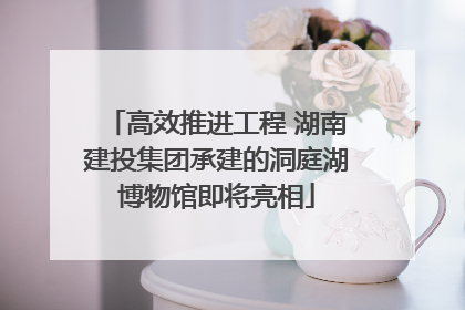 高效推进工程 湖南建投集团承建的洞庭湖博物馆即将亮相