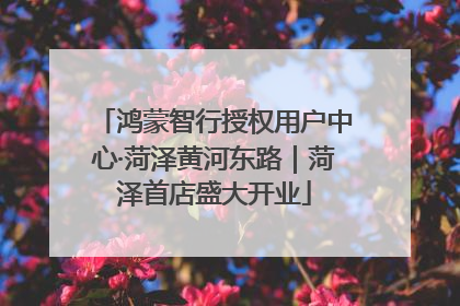 鸿蒙智行授权用户中心·菏泽黄河东路｜菏泽首店盛大开业
