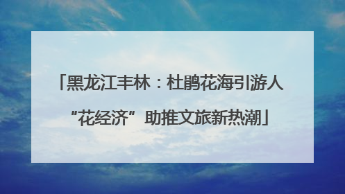黑龙江丰林：杜鹃花海引游人 “花经济”助推文旅新热潮