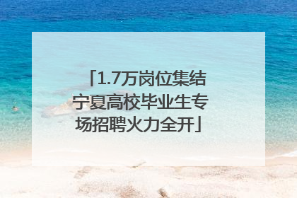 1.7万岗位集结 宁夏高校毕业生专场招聘火力全开