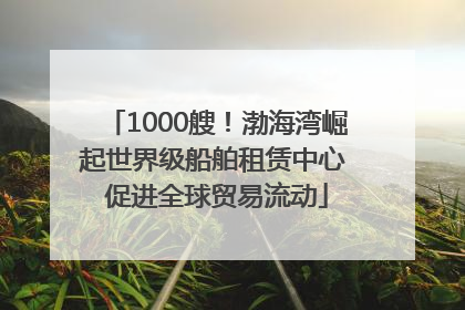 1000艘！渤海湾崛起世界级船舶租赁中心 促进全球贸易流动