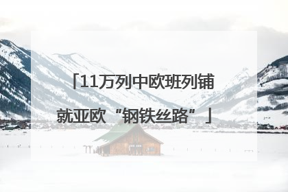 11万列中欧班列铺就亚欧“钢铁丝路”