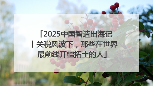 2025中国智造出海记丨关税风波下，那些在世界最前线开疆拓土的人