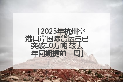 2025年杭州空港口岸国际货运量已突破10万吨 较去年同期提前一周