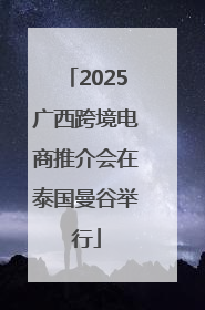 2025广西跨境电商推介会在泰国曼谷举行