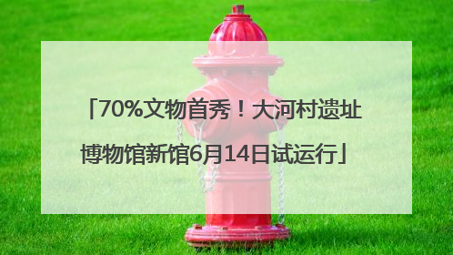 70%文物首秀！大河村遗址博物馆新馆6月14日试运行
