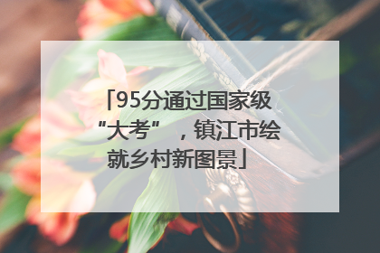 95分通过国家级“大考”，镇江市绘就乡村新图景